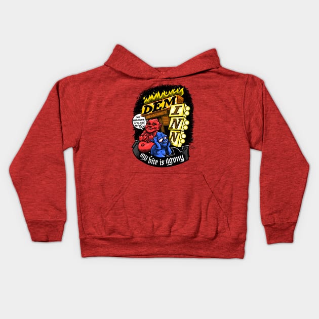 Dem-Inn--we'll leave the bite on for you Kids Hoodie by StevieVanB